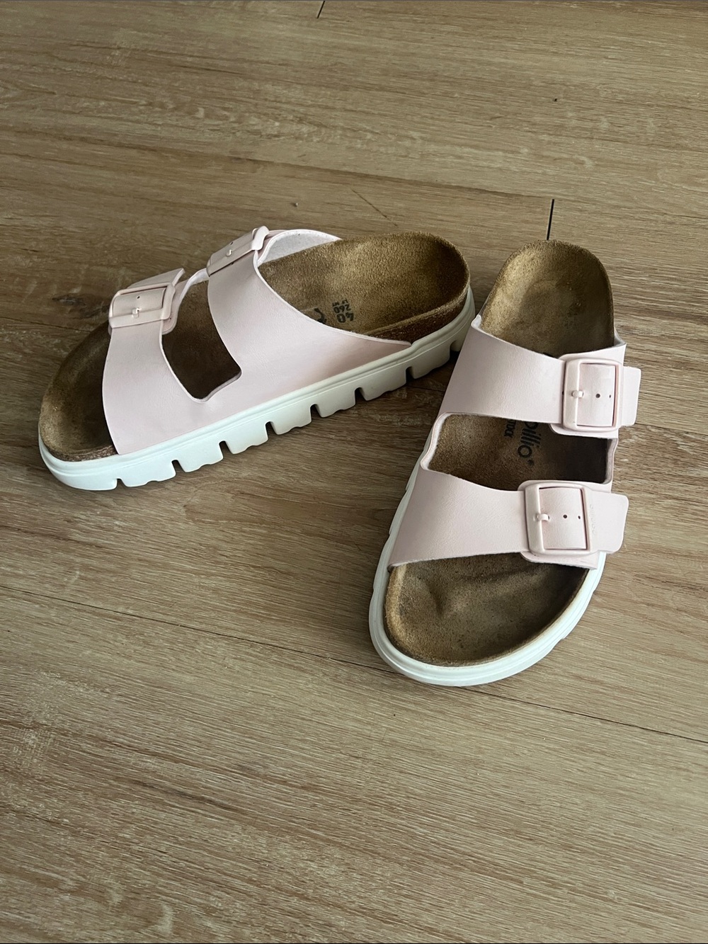 Papillio by Birkenstock Arizona Chunky Sandal Light Rose Size 40 - Picture 3 of 9